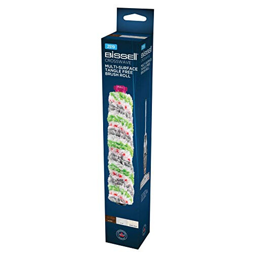 Bissell Tangle Multi-Surface Brush Roller | Tangle | Original Accessory for CrossWave | 2519, White, Grey, Green and Pink, 0.3 m 1