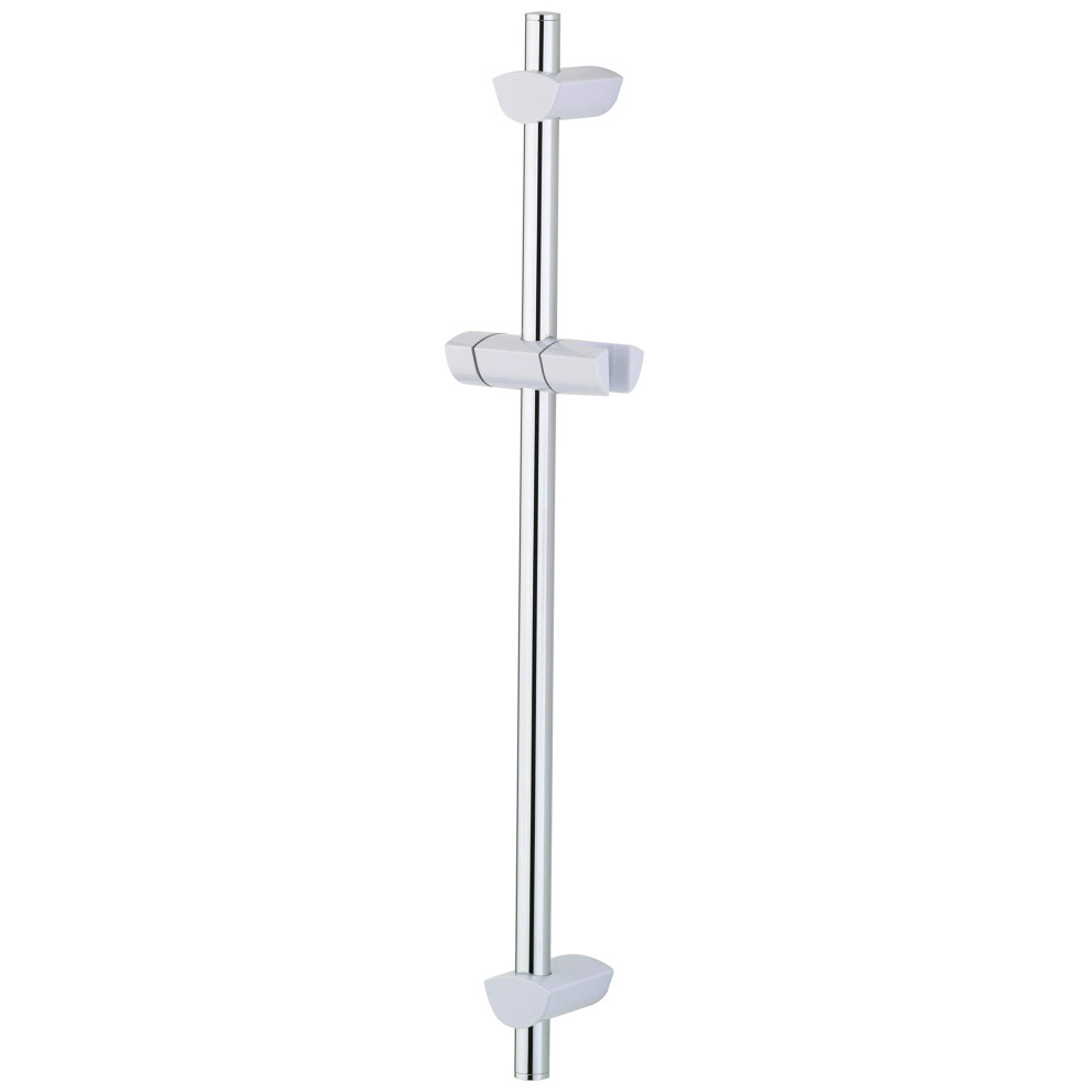 EVC ADR01 WC EVO Riser Rail with Adjustable Fixing Brackets - White/Chrome Plated