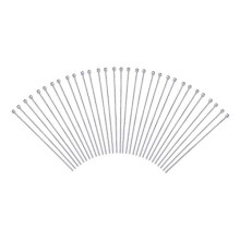 Approx 500Pcs 304 Stainless Steel Ball Head Pins Findings Jewelry Making 40mm(1.57 Inch)