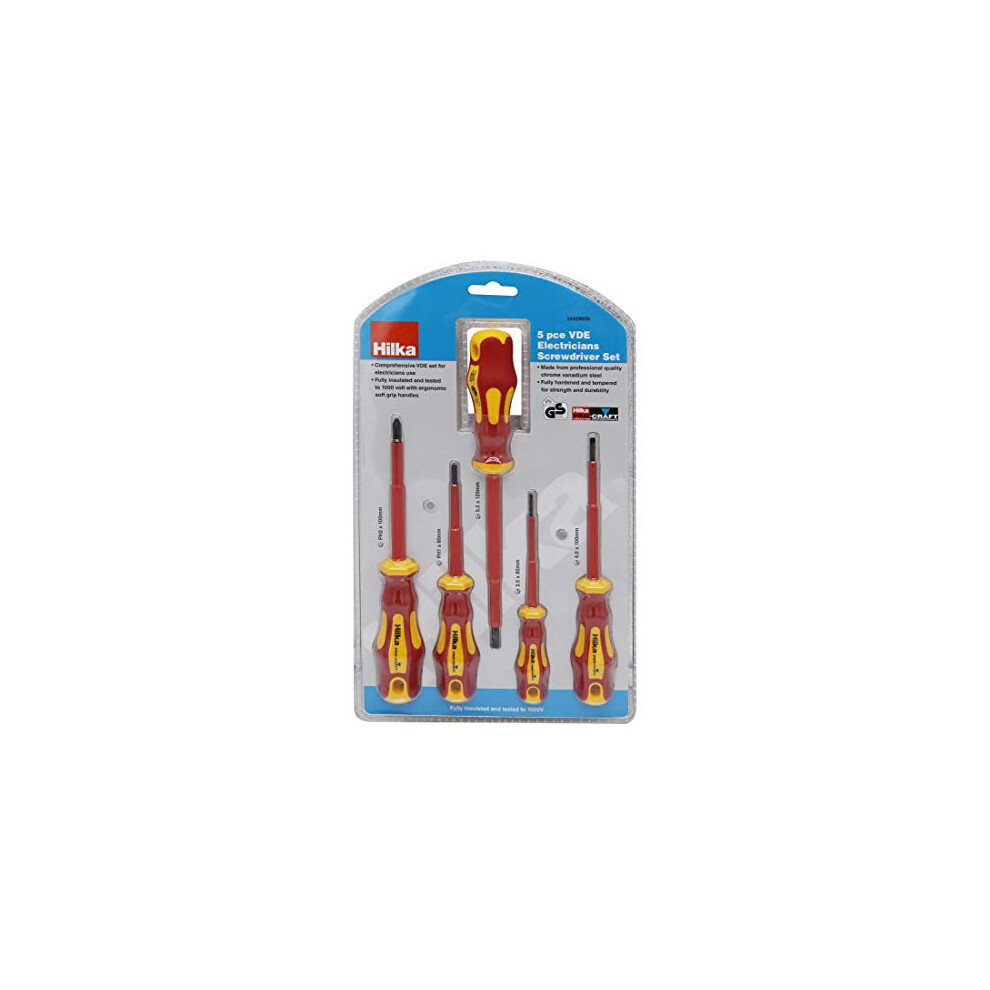 5 PCE VDE Electricians Screwdriver Set