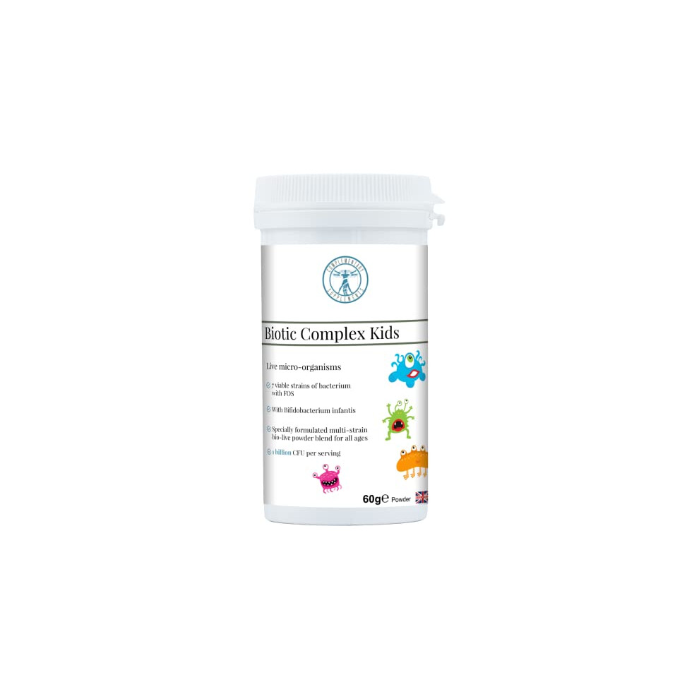 Complementary Supplements - Biotic Complex Kids - Prebiotic & Probiotic For Children With Bifidobacterium Infantis - 7 Strains Of Beneficial Bacteria - No Taste - Digestive