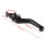 1 Pair Motorcycle Clutch Brake Handle Levers, Universal Brake Lever Handle Double Disc(Black) 2