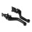 1 Pair Motorcycle Clutch Brake Handle Levers, Universal Brake Lever Handle Double Disc(Black) 1