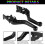 1 Pair Motorcycle Clutch Brake Handle Levers, Universal Brake Lever Handle Double Disc(Black) 8