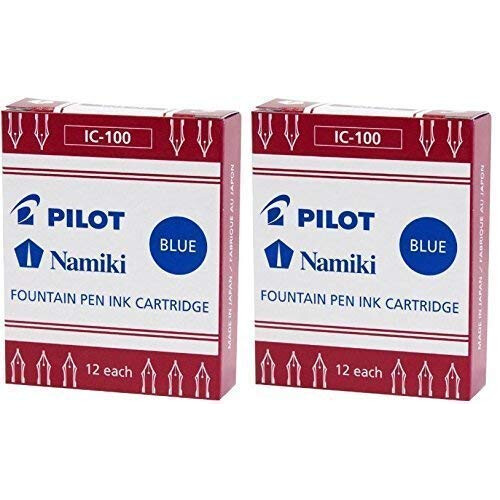 Pilot Pilot Namiki IC100 Μελάνι Στυλό Φανού, Μπλε, 12 Καρφίτσες ανά Πακέτο (Πακέτο 2)