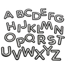 Iron on Patches Letters 26pcs A-Z Alphabet Patches Animal Shaped DIY Motif Iron On Or Sew On Patches Appliques for Jeans Jackets Backpacks(Sequin)