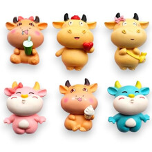 Fridge Magnets, Cute Cow Fridge Magnet, Animal Magnets (6 pcs)