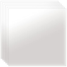 6 Pack 30 x 30cm Acrylic Sheet, 3mm Clear Plastic Sheet, Transparent Acrylic Board Plastic Panel Perspex Sheets for Picture Frame, Printing, DIY,