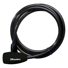 Lus kabel - MASTER LOCK - 8154EURD - Gevlochten staal met vinyl - 1,80 m - Veiligheidsniveau 5/10