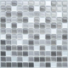 Peel and Stick Wall Tile Stickers for Bathroom, 3D Mosaic Kitchen Backsplash Tile Decals Self Adhesives, DIY Removable Tile Transfers, Pack of 4