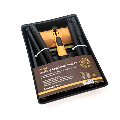 Decking Applicator Pad Kit - for Applying Decking Oils and Decking Stains to Smooth or Grooved Decking.