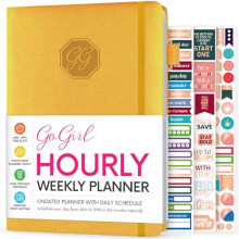 Weekly Schedule Planner – Undated Hourly Work & Life Planner with Time Slots – Vertical Agenda Organizer for Daily Time Management & Productivity