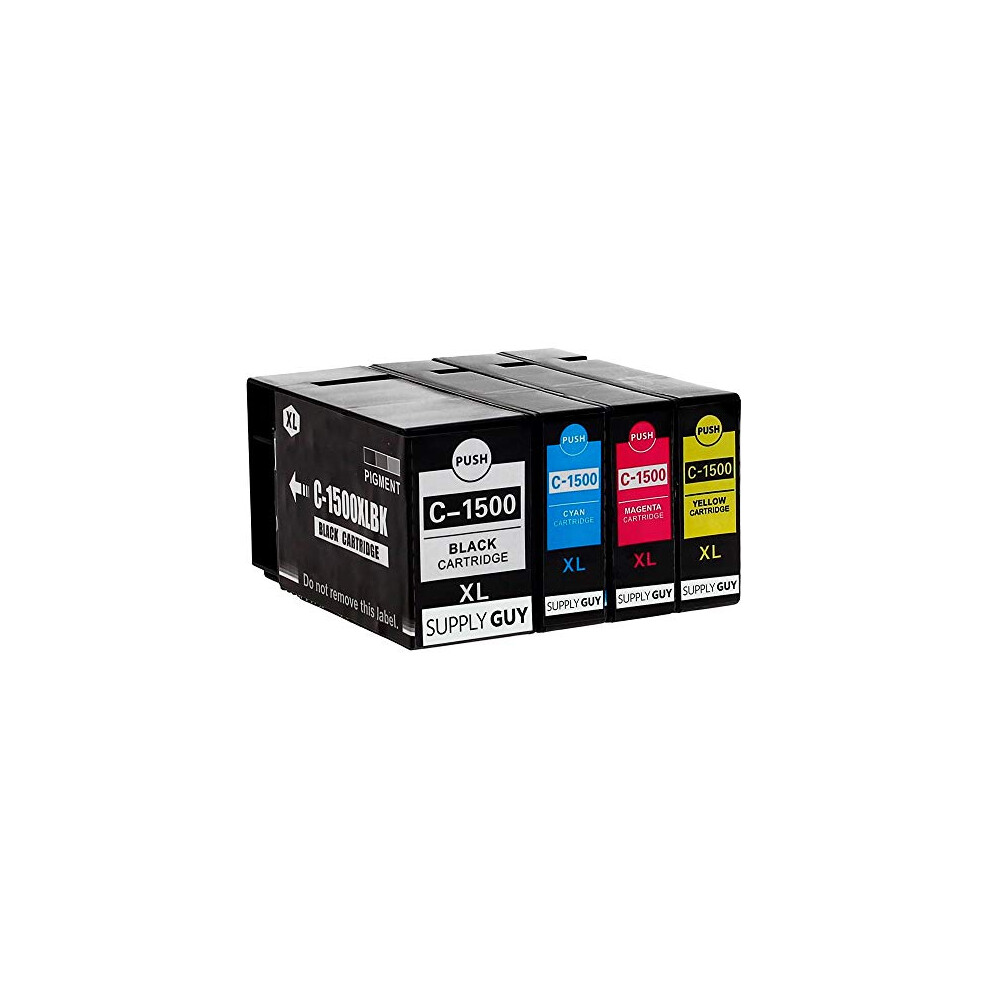 4 ink cartridges compatible with Canon PGI-1500XL for Canon Maxify MB2000 MB2050 MB2100 MB2150 MB2155 MB2300 MB2350 MB2700 MB2750 MB2755