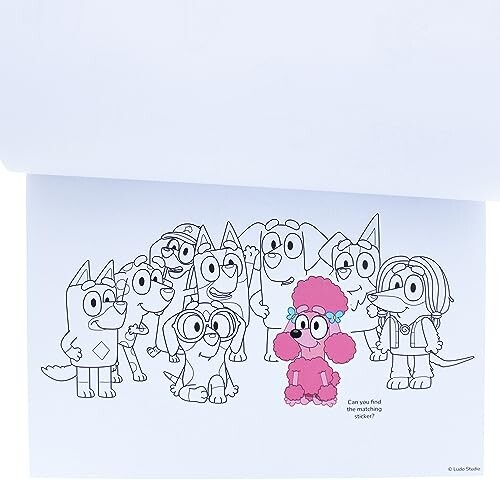 Bluey A4 Colouring Pad with Stickers | Bluey Poster Set | Bluey ...