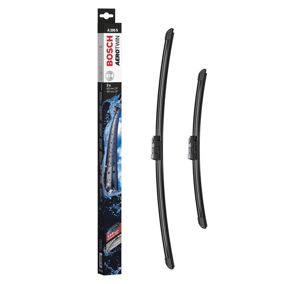 Bosch Wiper Blade Aerotwin A295S, Length: 600mm/400mm â Set of Front Wiper Blades - Only for Left-Hand Drive (EU)