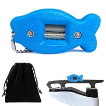 Ice Skates Blade Sharpener Hockey Skate Sharpener Portable Width Adjustable Ice Skates Sharpener for Ice Hockey Skates and Figure Skating Blades