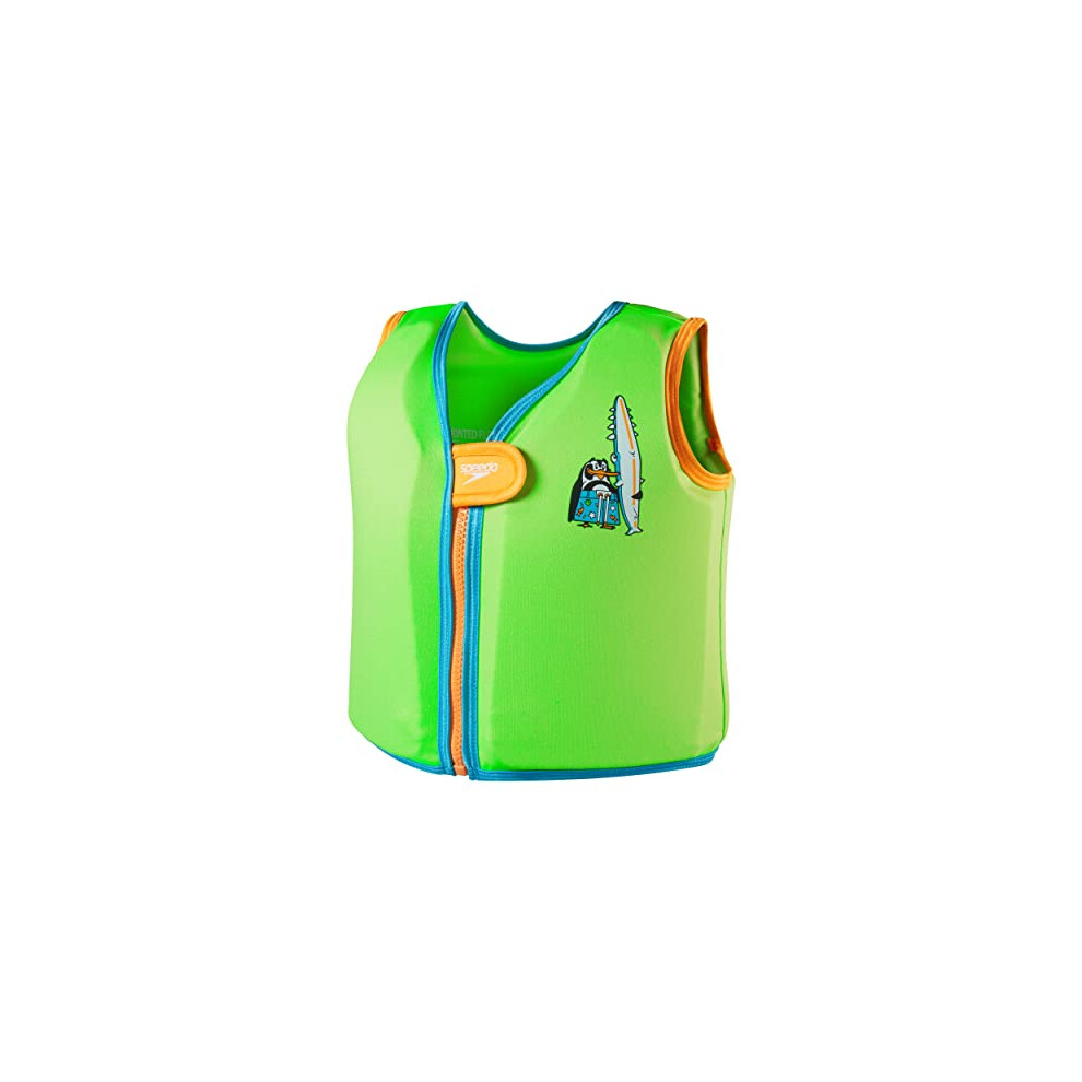 Unisex Baby Character Printed FV Character Printed Float Vest, Green, 1-2 Years