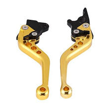 1 Pair of 22mm 7/8" CNC Aluminum Motorcycle Clutch Lever Brake Handle Levers Universal Brake Lever Handle Double Disc Brake Master Cylinder