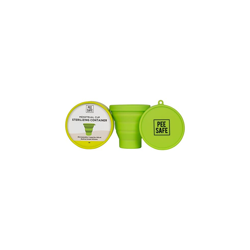 Peesafe Pee Safe Menstrual Cup Steriliser (1N) | Made With Medical Grade Silicone | Microwave, Compact And User-Friendly