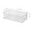 Set of 4 Clear Fridge Organisers Bins, Stackable Fridge Storage Organiser with Handle, Plastic Kitchen Pantry Organiser Boxes Storage Container for 2