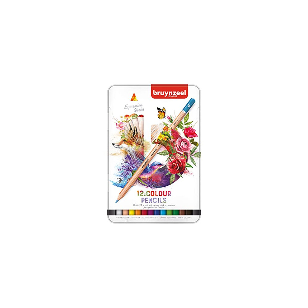 Expression Colour Pencils 12-Piece Set in Tin-image-OPC-PDWFPHB-NEW