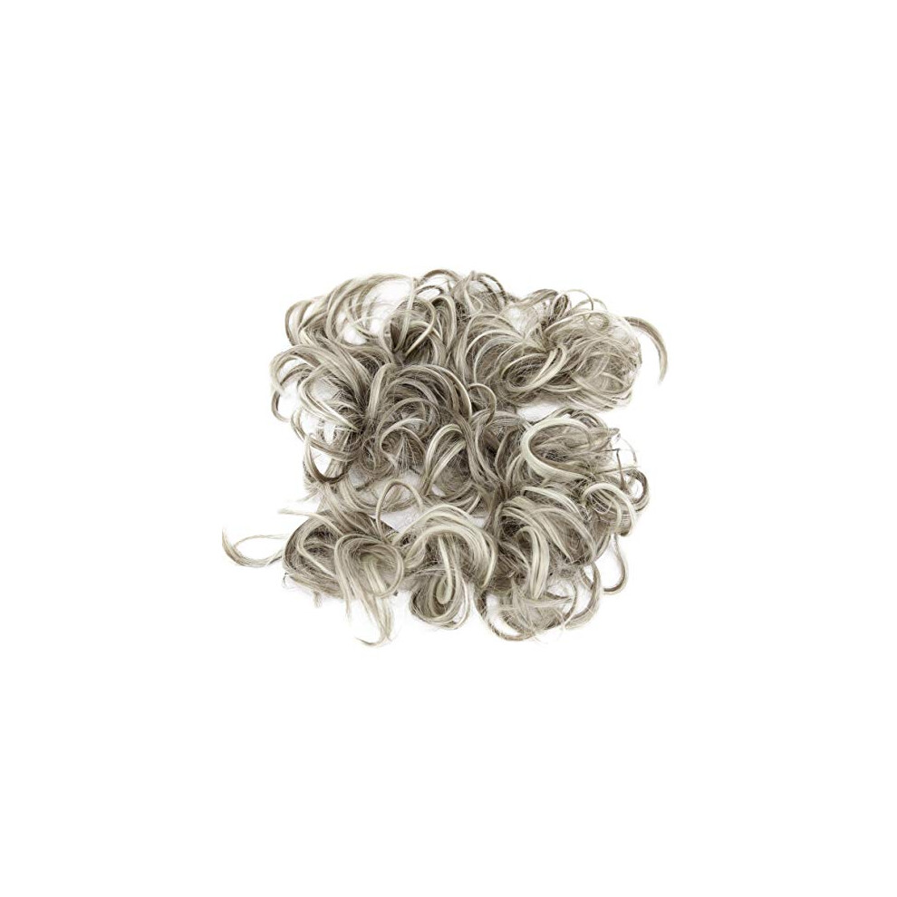Caisha By Prettyshop Xxl Hairpiece Scrunchy Updo Bridal Hairstyle Voluminous Curly Messy Bun Dirty Blonde Mix Hw38