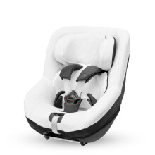Organic Cotton Summer Cover for Pearl 360 and Mica (Eco), Child Car Seat Cover, Breathable and Moisture-Absorbing Material, Machine Washable,