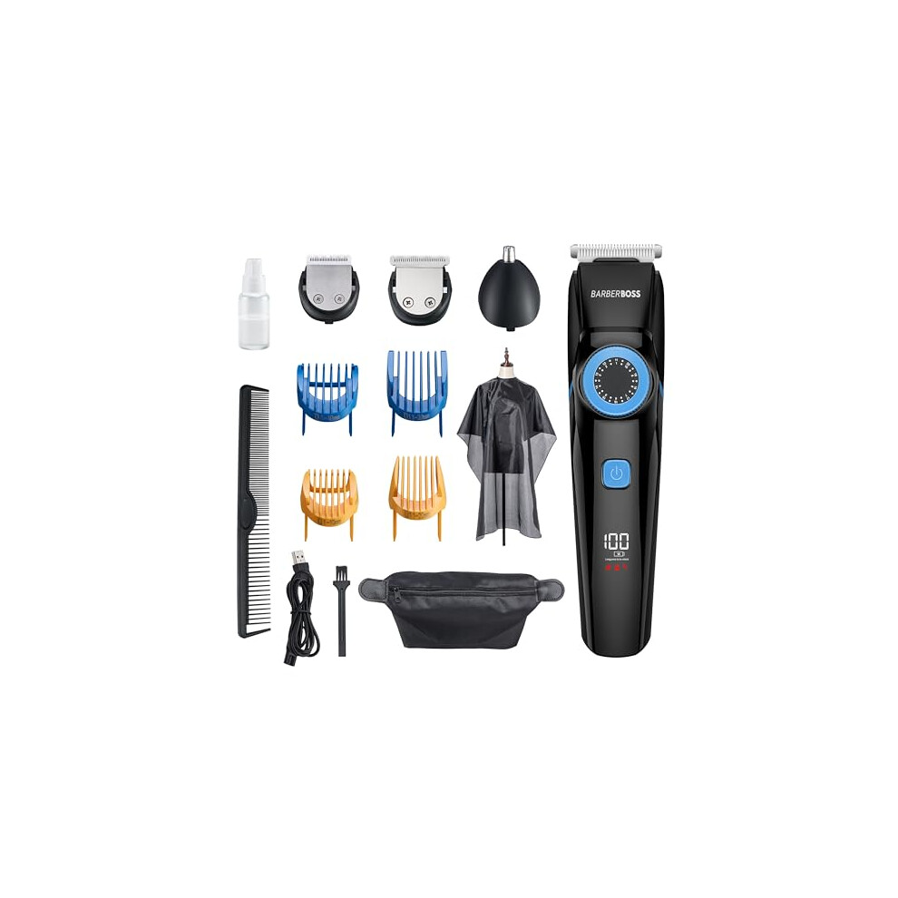 Beard Trimmer Men & Hair Clippers Men, Nose Trimmer Men, Mens Grooming Kits, Waterproof-QR-6052