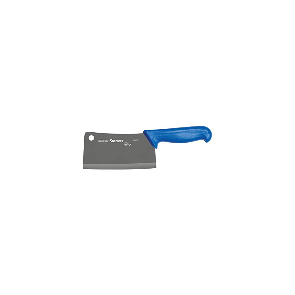 Chef's Cleaver Knife - BKL509-6 Wide Rectangular 6" (150mm) Professional Kitchen Knife Blade - Blue Handle Ultra Sharp Vegetable & Meat Butcher