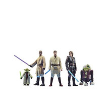 STAR WARS Jedi Order Action Figure Set, 3.75-Inch Collectible Figures 5-Pack for Kids 4+