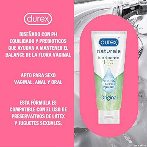 Durex DUREX LUBRICANTE ÍNTIMO NATURALS 100 ML 2