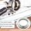 Espresso Dosing Funnel Stainless Steel 54 mm Coffee Dosing Ring Portafilter Funnel for Precise Filling of Coffee Powder, Filling Funnel for Precise 3