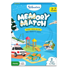 Board Game - Memory Match Where Things Belong, Fun & Fast Memory Game for Kids, Preschoolers, Toddlers, Gifts for Boys & Girls Ages 3, 4, 5, 6, 7