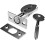 2pcs Security Door Bolts with Fitting and Key Secure Deadbolt Lock Silver 2