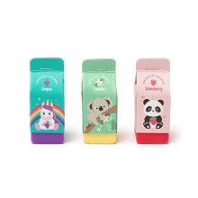 Yummy Yummy, Set of 3 Scented Erasers, 2.7x6 cm, Grape, Strawberry and Vanilla Scented, for Precise Erasing