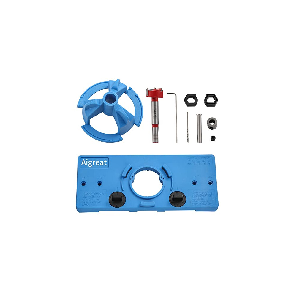 Jig For Concealed Hinges, Door Drill Hole Jig, Drilling Jig, 35 Mm, Hinge, Hole Saw, Drilling Jig, Hole Opener, Door Cabinets (Blue) 647581382882