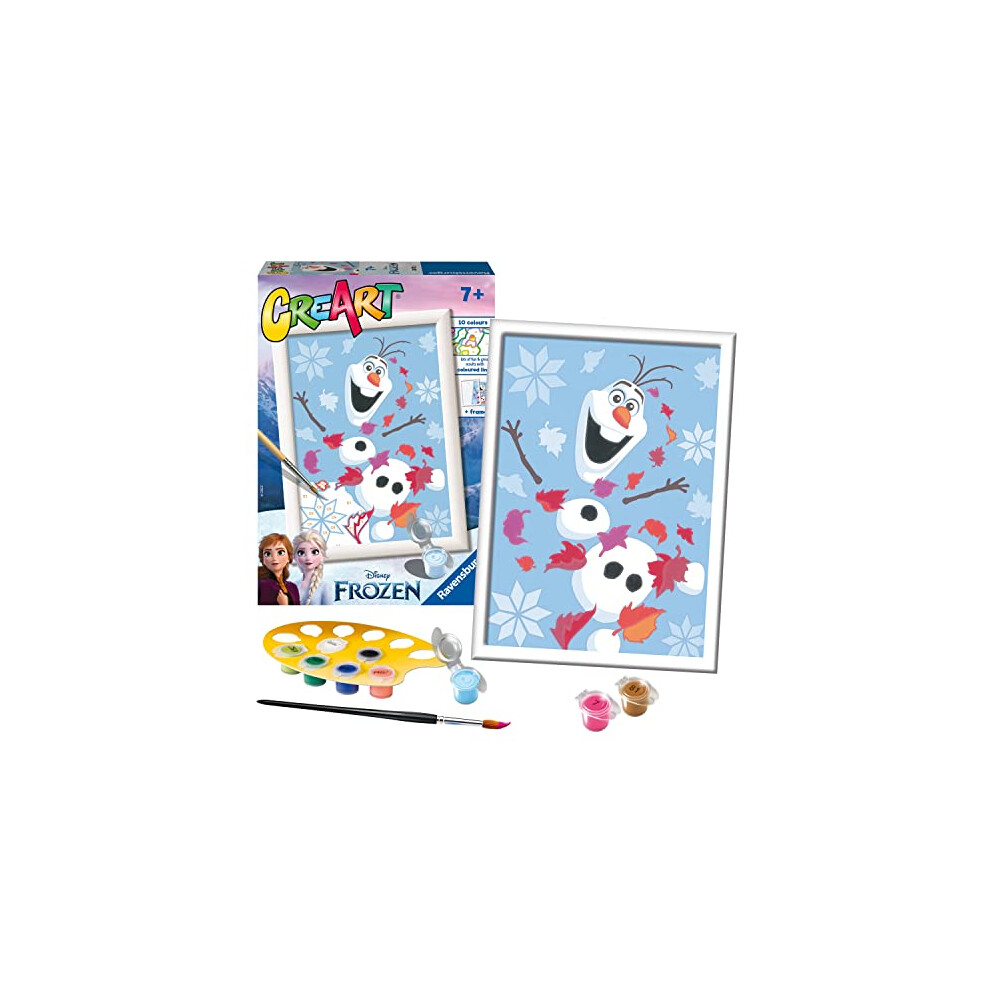 Ravensburger Creart Disney Frozen Olaf Numbers For Children-Painting Arts And Crafts Kits For Age 7 Years Up