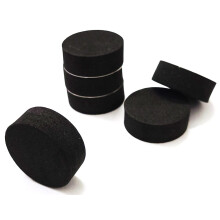 100Pcs Invisible Round Flower Pot Feet Mats Self-Adhesive EVA Plant Risers Non-Slip Black for Outdoor Indoor Plant Pots 30x11mm