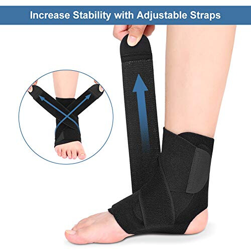 Kuangmi Ankle Brace Lace-up With Side Stabilizers Support Auxiliary Fixing Belt - View #2