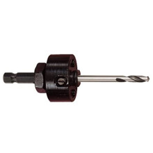 A17-38E Hole Saws Arbor - 8.75mm (11/32”) Hex Shank Arbor for 32 - 210mm Holesaws with Extra Length High Speed Steel Drill Bit - Quick Change