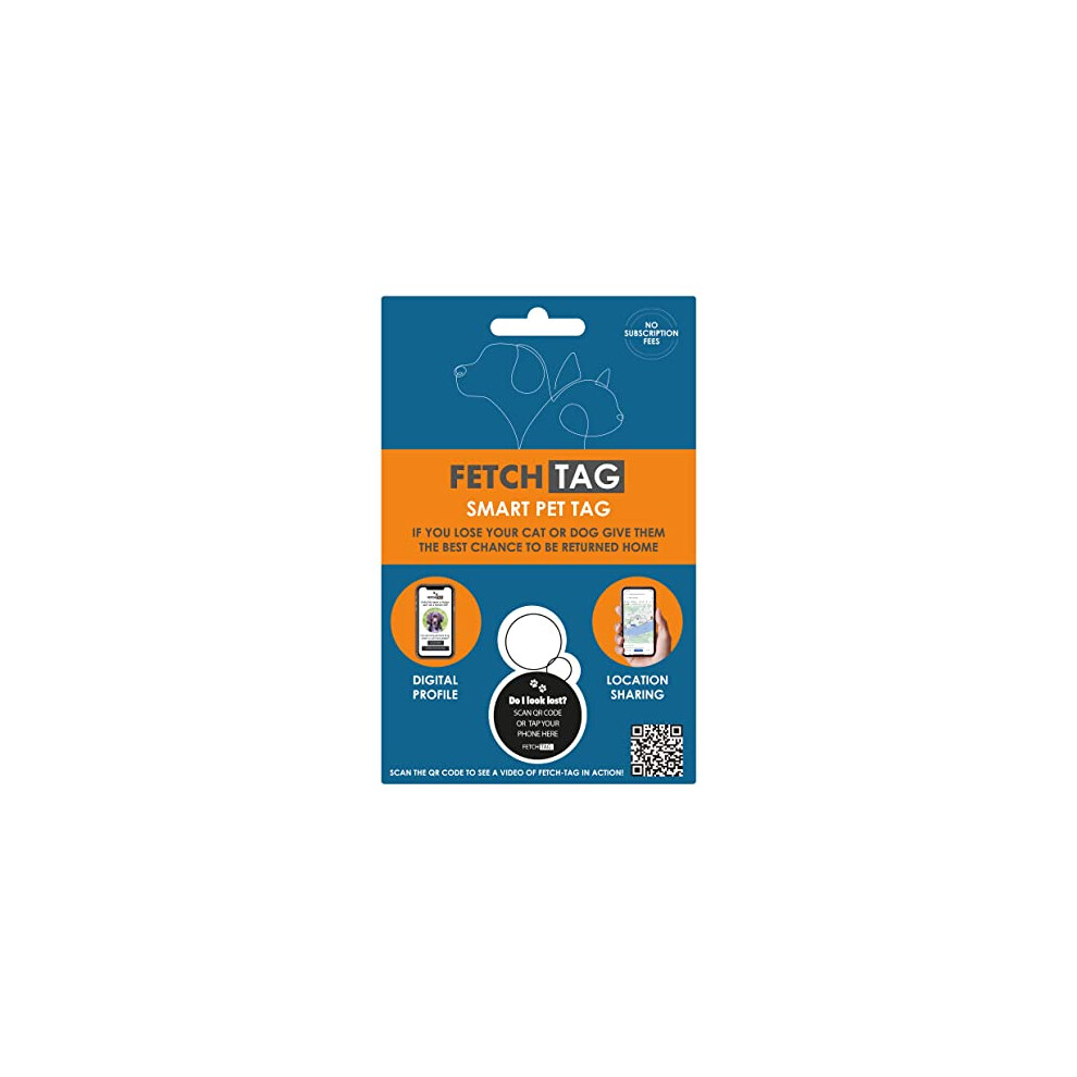 Fetch Tag, Smart Pet Tag ID,Blue