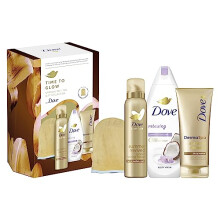 Time to Glow Gradual Self Tan Collection Set with a tan applicator for her 3 piece