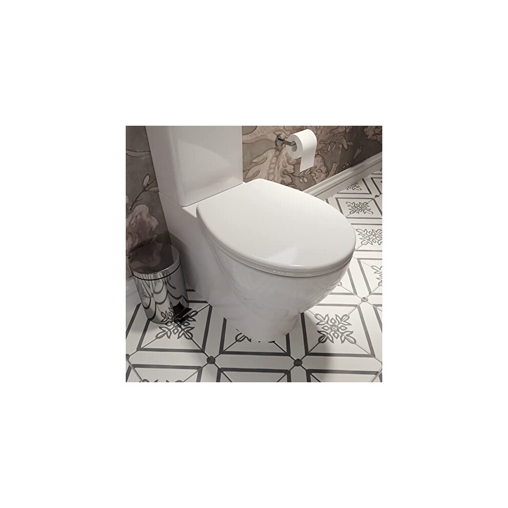 Corvo Stick 'n' Lock Toilet Seat, White, Soft Close
