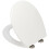 Croydex Corvo Stick 'n' Lock Toilet Seat, White, Soft Close 7