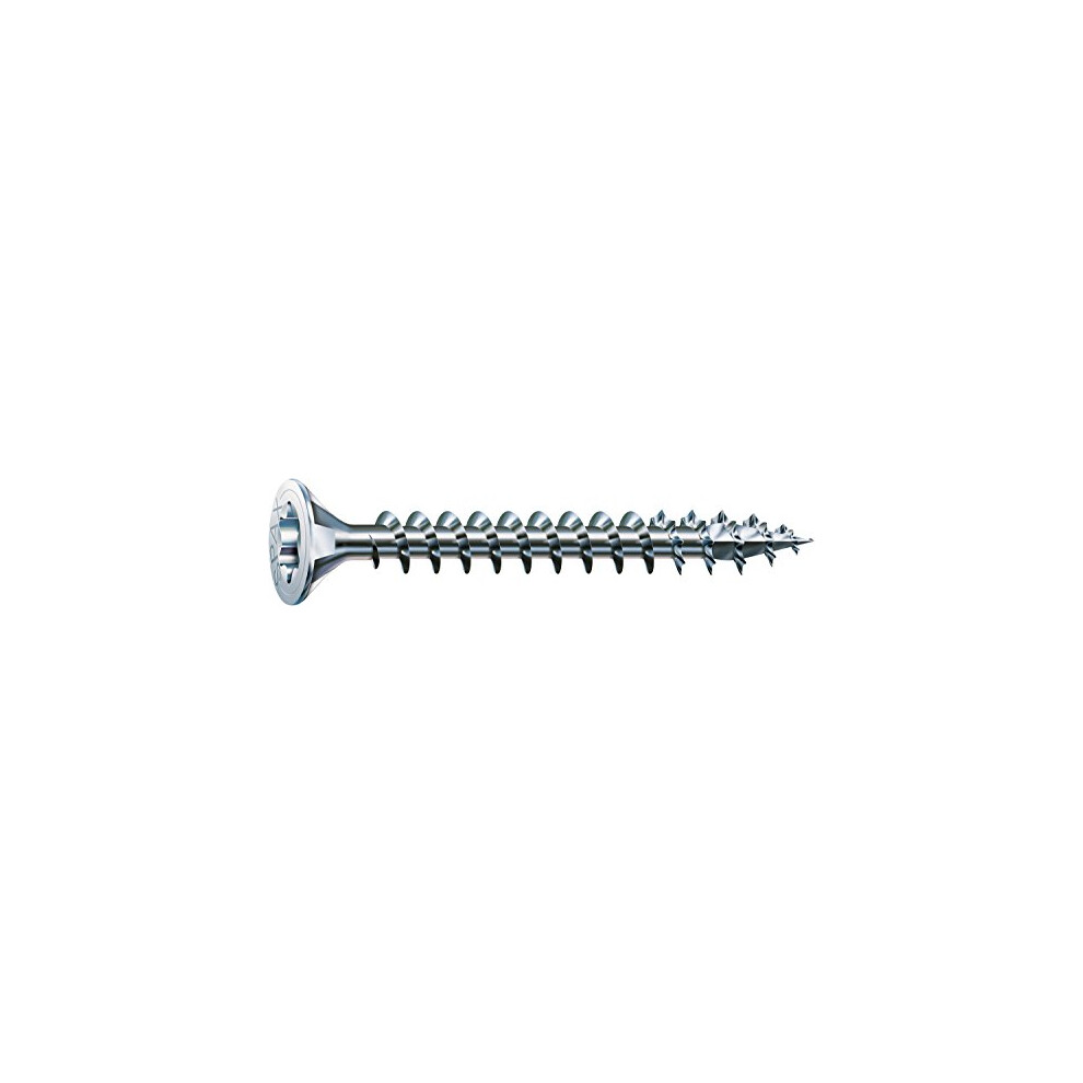 Spax 4Cut 1191010350155 Universal Screw, Countersunk, T-Star Plus, Fully Threaded, Galvanised Blank A2j, 1191010400303