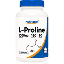 Nutricost, L-Prolin, 1.000 mg, 180 Kapseln (500 mg pro Kapsel)