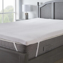 Luxury 7cm (3inch) ZenFloat Memory Foam Mattress Topper Enhancer Overlay Dual-Layer Back Pain Relief, Includes Cool Bamboo Tech Zip Removable