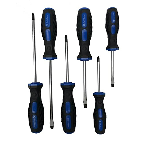 Screwdriver Set 6 Piece Slotted, Phillips 1