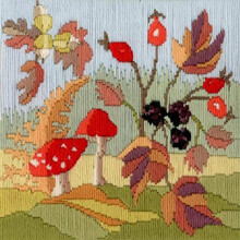 Cross Stitch Kit - Long Stitch Seasons - Autumn