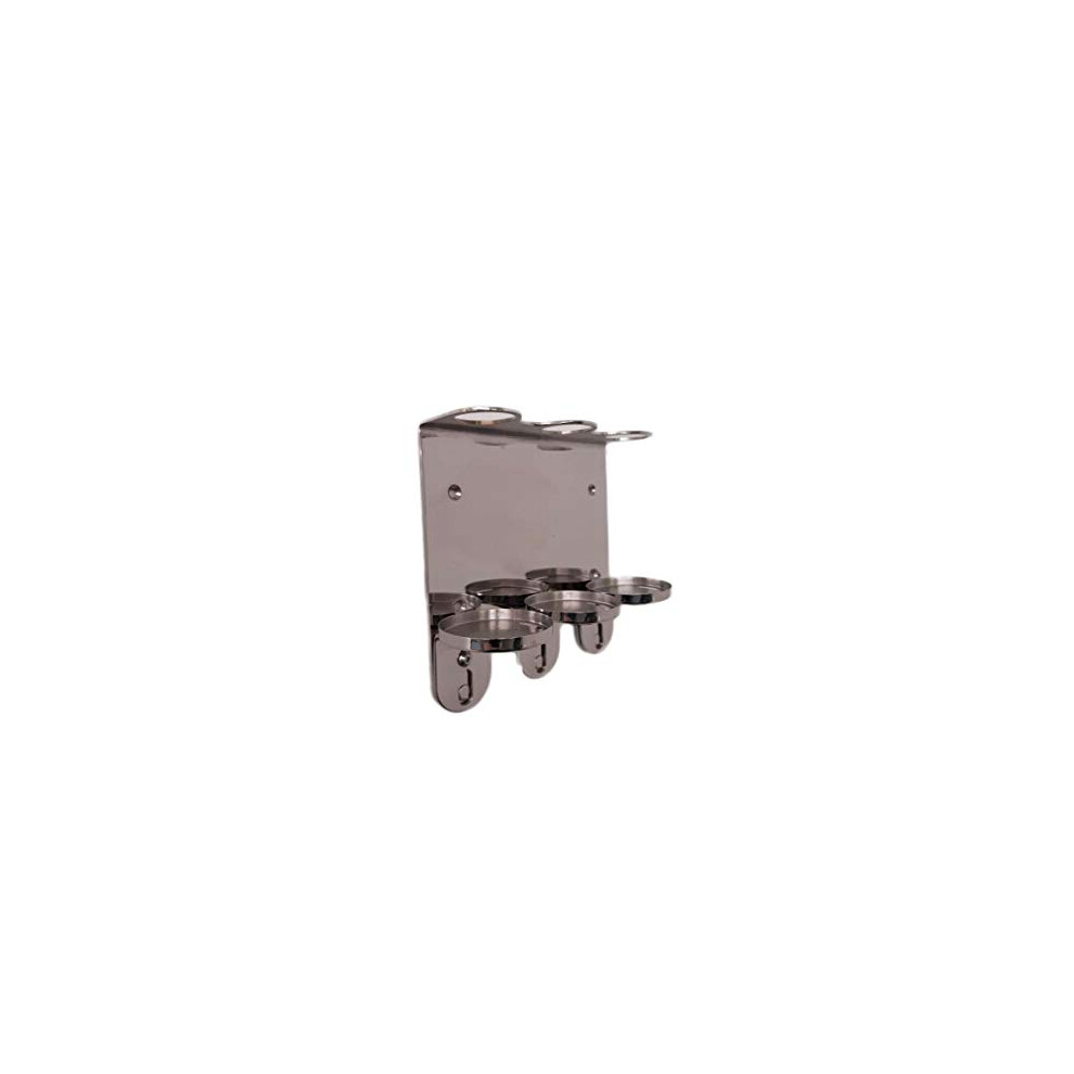 WALL MOUNT 300ml TRIPLE DISPENSER CHROME HOLDER ideal for Molton Brown & Sea Kelp Bottles